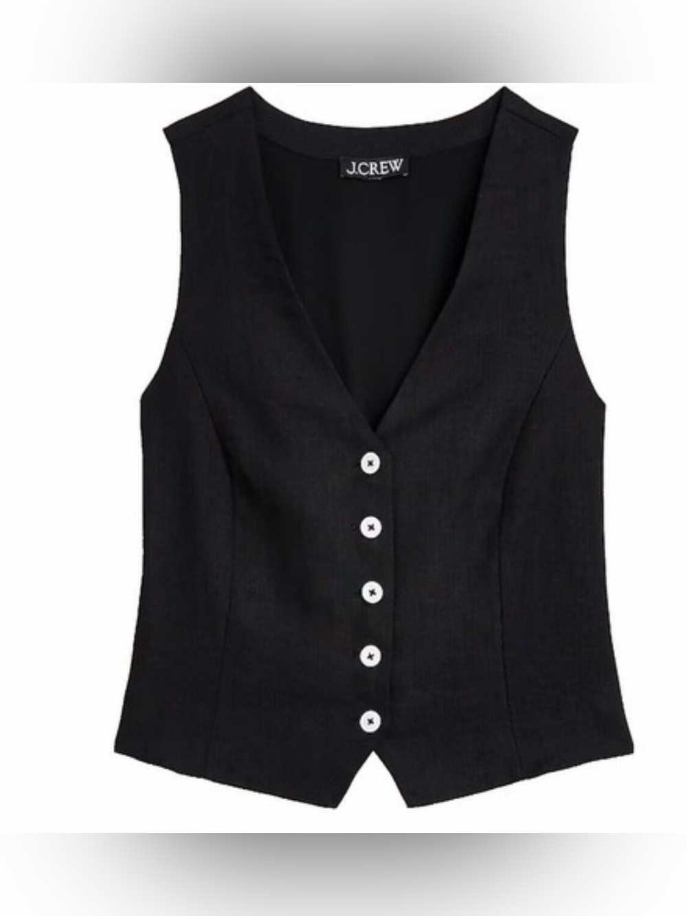 J. Crew Black Women's Button-Front Vest